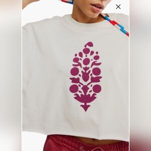 NWOT FP Movement Inspire Buti Tee Deep Mulberry